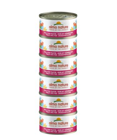 almo nature Megapack wet cat food chicken and liver 6-pack (6x70g) 1 piece (1-pack)