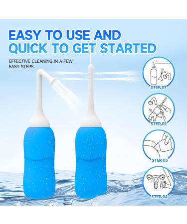 Enema Douche Anti Back-Flow Kit | Reusable Enema Bulb with 2 Spray Heads for Men & Women - Shop Internationally - Buy Online on GoSupps.com
