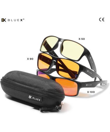 Bluex Blue Light Glasses for Gamers | 100% Anti-Blue Light Filter | Reduce Fatigue & Enhance Focus - Unisex Computer Glasses - Buy Online on GoSupps.com