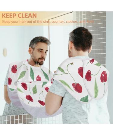 Fruit Cherry Beard Bib Apron - Non-Stick Waterproof Hair Catcher for Men | Perfect Grooming Gift - Buy Online on GoSupps.com
