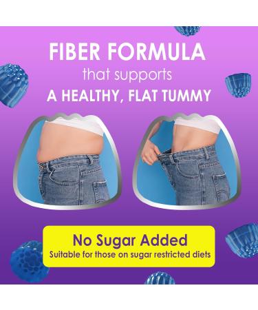8G Fiber Gummies with Probiotics Fiber Supplement with 25 Billion CFU Probiotics Blend Inulin Green Tea Extract Support Digestive Health Regularity No Sugar Added Daily Gummy for Adults 120Cts 60 Count (Pack of 2) - Buy Online on GoSupps.com