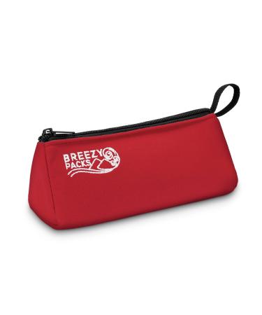 Breezy Extra | BreezyPacks Medicine Cooling case | Keeps Medicine at Room Temperature | Recharges by Itself - No wetting Freezing or Electricity | TSA Approved | EpiPen and Insulin Travel Bag (Red)