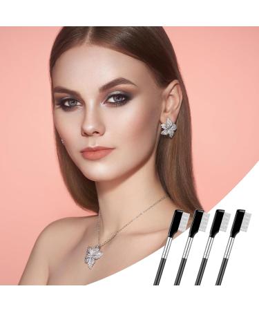4 PCS Metal Eyelash Comb Set - Professional Stainless Steel Lash Separator & Eyebrow Applicator | Ideal for Mascara & Eyelash Grooming - Buy Online on GoSupps.com