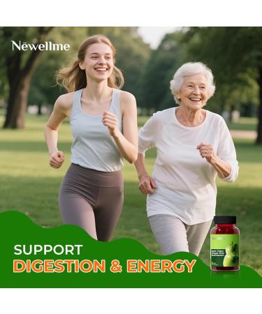 NEWELLME Sugar-Free Apple Cider Vinegar (ACV) Gummies with The Mother & B12 Vegan Organic Vitamin Gummies for Digestion Energy & Metabolism Gluten-Free Multivitamin Support 60 Counts 60 count(pack of 1) - Buy Online on GoSupps.com