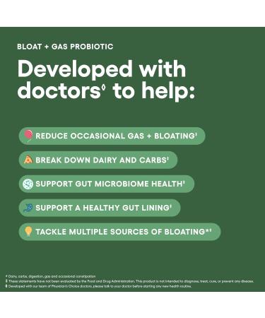 Physician's CHOICE Women s Probiotic 30ct + Bloat & Gas Probiotic 30ct - Advanced Digestive Health Bundle for Women - Buy Online on GoSupps.com