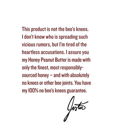 Justin's Honey Peanut Butter - No Stir, Gluten-Free, Non-GMO, 28oz Jar - Buy Online on GoSupps.com