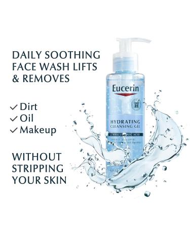 Eucerin DermatoClean Refreshing Cleansing Gel 200ml - Gentle Face Wash for All Skin Types | International Shipping Available - Buy Online on GoSupps.com