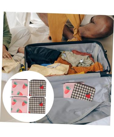 Healifty Menstrual Pad Bag 4pcs Napkin Storage Bag - Cartoon Driver License Student Polyester Tampons Storage Pouch - Assorted Color 1 Count - Buy Online on GoSupps.com