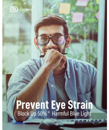 Goiteia Blue Light Filter Gaming Glasses Clip-On | 380-500nm | Esport Accessories | Flip Up 50% Clear - Buy Online on GoSupps.com