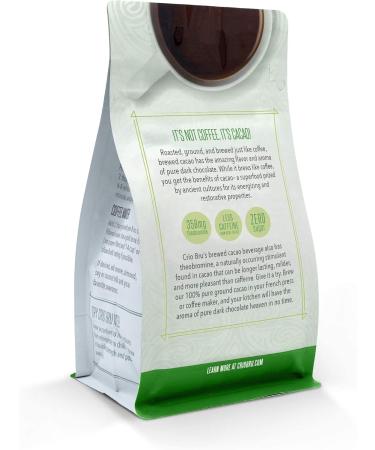 Crio Bru Brewed Cacao: Ghana Light Roast (Cavalla) 284g (10oz) Bag | 100% Pure Ground Cacao | Great Substitute to Herbal Tea and Coffee | Honest Energy | Keto Whole 30 Paleo Organic Non-GMO Kosher - Buy Online on GoSupps.com