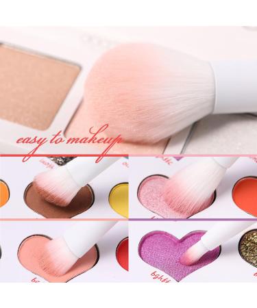 Docolor 32-Piece Professional Makeup Brushes Set - Premium Kabuki Brushes for Foundation, Blending, Contour, and More - Red/White Gift Kit - Buy Online on GoSupps.com