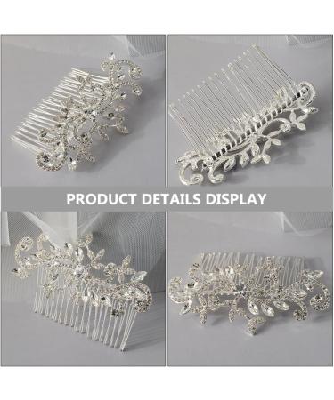 Beaupretty Hair Toppers Hair Combs Hair Side Combs Wedding Hair Comb Rhinestone Hair Comb Hair Comb Clips Bridal Hair Comb Rhinestone Hair Side Comb Zinc Alloy Bride Manual White Accessories - Buy Online on GoSupps.com