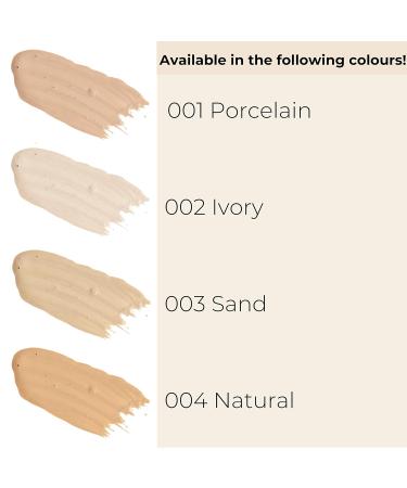 GOSH Concealer High Coverage 002 Ivory Vegan Fluid Makeup for Dark Circles & Redness | 21.5g | Highlight & Contour Perfectly - Folded Maids - Buy Online on GoSupps.com