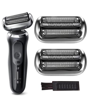 Series 7 Replacement Head 73S for Braun Electric Shaver S7 Replacement Head Compatible with Series 7 Braun Razor Replacement Head New Generation 7020s 7025s 7085cc 7027cs 7071cc 7075cc (2 Count)