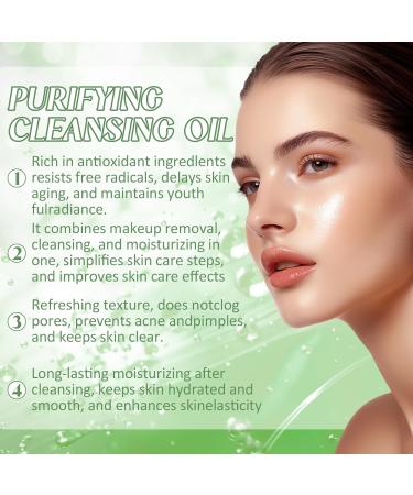 Huile nettoyante Cleansing Oil en profondeur au bl et aux herbes vertes huile demaquillant visage d maquillant doux pour tous types de peau | Hydrate et apaise | 100 ml - Buy Online on GoSupps.com