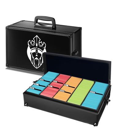 Game Card Storage Case (BBB/STORM Edition) | Case Is Compatible with Magic The Gathering, MTG, All Standard Card Games (Game Not Included) | Includes 8 Dividers | Fits up to 2500 Loose Unsleeved Cards Storm King
