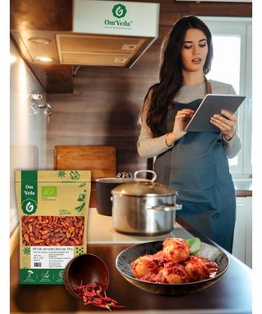 Buy ORGANIC Birds Eye Chili Peppers - Whole Red Dried Chilis Very Hot (Heat Level 9) - 300g | Aroma Protection | International Shipping Available - Buy Online on GoSupps.com