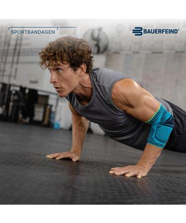 Bauerfeind Unisex Elbow Sports Bandage - Stability for Ball & Checking Sports - Size XXL - Rivera - 1 Piece - Buy Online on GoSupps.com