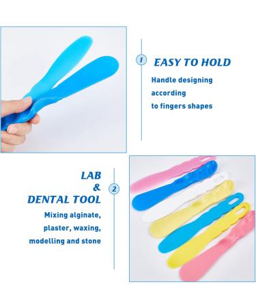 Olycraft 7-Piece Dental Stirring Spatula Set | Plastic Spatula & Tool for Dental Laboratory - Perfect for Plaster & Alginate Mixing - Buy Online on GoSupps.com
