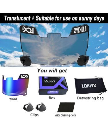 LOKIYS Football Visor for Youth & Adult Helmets - Blue | Enhance Your Game with Premium Protection - Buy Online on GoSupps.com
