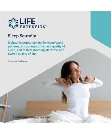 Life Extension Melatonin 300 mcg - 100 Vegetarian Capsules for Sleep Support - Buy Online on GoSupps.com