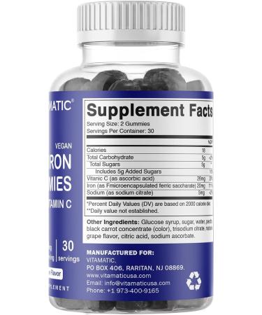 Magnesium & Iron Vegan Gummies - 60 Count Each - Buy Online on GoSupps.com