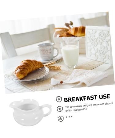 FUNOMOCYA Gravy Boat 1pc Ceramic Container Kitchen for Containers Sauce Small Handle Syrup Jug Milk Creamer Dipping Cup - Buy Online on GoSupps.com