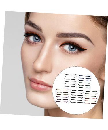 BIUDECO 72 Pairs Glitter Eyeliner Eyelid Makeup Stickers Self-adhesive Eyeliner Sticker Eyeshadow Stencil - Buy Online on GoSupps.com