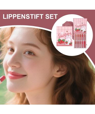  lisutupode Lip Gloss Set 10 Matte Lipsticks | Waterproof Non-Stick Matte Finish - Ideal for Weddings Everyday Wear Teens and Women - Buy Online on GoSupps.com