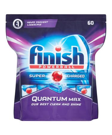 Finish Dishwasher Tablets Quantum Max 60 Tablets 60 Count (Pack of 1)