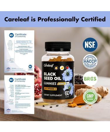 Black Seed Oil Gummies with Turmeric & Pomegranate | 200mg Antioxidant Supplement for Immune Support, Skin & Heart Health | Vitamin C Enriched for Hair & Nails | Natural Vegan Gummy - Buy Online on GoSupps.com