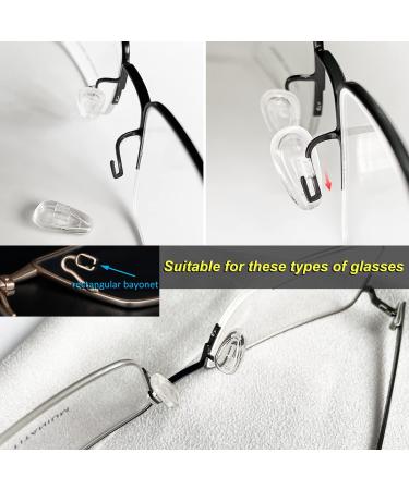 PTSLKHN Push-in Eyeglass Nose Pads  Upgraded Hard Core Soft Silicone Air Chamber Glasses Nose Pad  5 Pairs of 15x8mm Anti-Slip Glasses Nose Pads Replacement Kit. - Buy Online on GoSupps.com