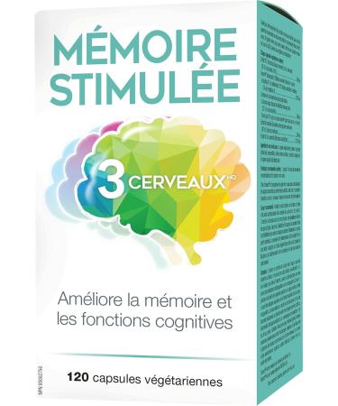 3 Brains Memory Boost 120 vegetarian capsules Enhances Memory & Cognitive Function - Buy Online on GoSupps.com