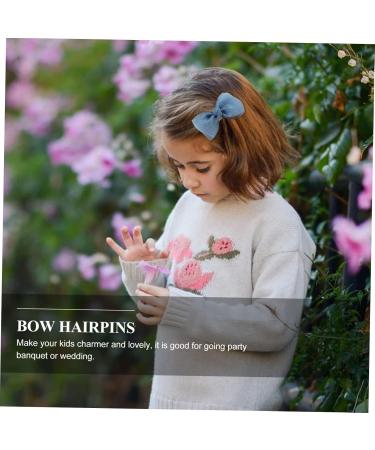 minkissy 5 Pairs Bow Hairpin Little Girl Tiara Kids Hair Clips for Girls Hair Accessories for Kids Bow Hair Clip Bow Headdress Clips Headpiece for Women Bow Hair Barrette Girl Hair Pin Miss - Buy Online on GoSupps.com