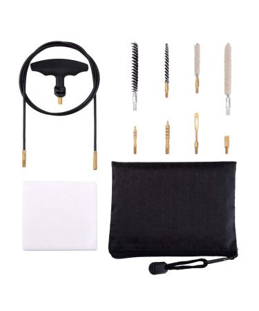 BOOSTEADY air rifle cleaning kit with cotton mop nylon brushes flex cable in zippered bag for cal.177 & .22 - Buy Online on GoSupps.com