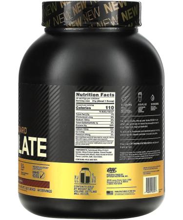 Gold Standard 100% Isolate | Hydrolyzed & Ultra-Filtered Whey Protein Isolate | 25g Protein 5.5g Naturally Occurring BCAAs 4.3g Glutamine | Gluten Free Low Carb Low Fat | 44 Servings (Chocolate Bliss 3LB) Chocolate 44 Servings (Pack of 1) - Buy Online on GoSupps.com