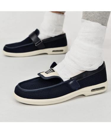 SDEQA Men's Wide Width Adjustable Diabetic Shoes | Edema Plantar Fasciitis Bunions Arthritis Swollen Feet Walking Shoes - Buy Online on GoSupps.com