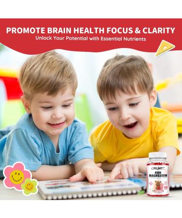 Kids Magnesium Glycinate Gummies, Magnesium for Kids & Adults with Citrate, Zinc, Vitamin D3, B12, L-Theanine Supplement for Sleep Bone & Muscle Mood, Strawberry, 60ct Strawberry 60 Count (Pack of 1) - Buy Online on GoSupps.com