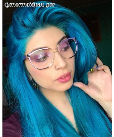 ARCTIC FOX Aquamarine Semi-Permanent Hair Color Dye - Vegan & Cruelty-Free (8 Fl Oz) - Buy Online on GoSupps.com