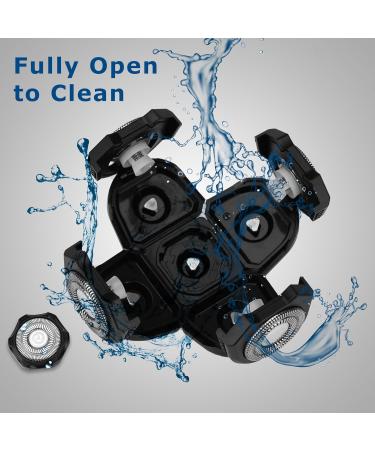 Buy 5D Head Shaver Replacement Head & Razor Blade Heads - Easy Install Beard Cutter with Cleaning Brush - International Shipping Available - Buy Online on GoSupps.com