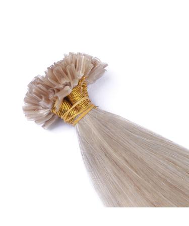 High-Quality Gray Keratin Bond Hair Extensions - 40cm U-Tip 25 Strands 100% Remy Hair | Novon Hair Extensions - Buy Online on GoSupps.com