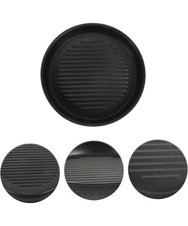 ABOOFAN 4pcs Non Stick Frying Pan Portable BBQ Grill Square Griddle Induction Nonstick Frying Pan Induction Saucepan Induction Griddle Pan Top Teppanyaki Micro-Wave Oven Aluminum 16.5X16.5X2.5CMx4pcs Blackx4pcs - Buy Online on GoSupps.com