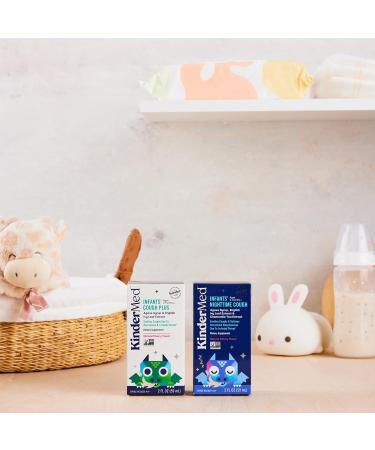 KinderMed Infants' Nighttime Cough Syrup with Organic Agave & Herbal Extracts - 2 Fl Oz - Buy Online on GoSupps.com