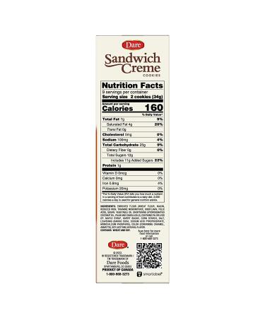 Dare Maple Leaf Crme Cookies - Classic Canadian Cookie with Real Maple Syrup - Peanut Free - 10.6 Ounces (Pack of 12) - Buy Online on GoSupps.com