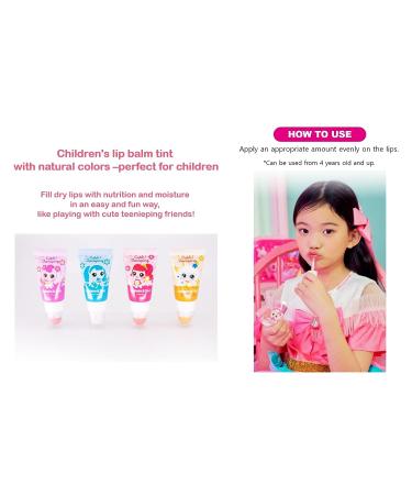 Teenieping Kids Dual Lip Balm and Tint | Fruit Flavored Lip Gloss for Pretend Play | Non Toxic Makeup for Girls Ages 3-8 - Buy Online on GoSupps.com