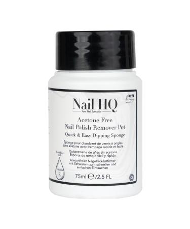 Nail HQ Acetone Free Nail Polish Remover Sponge - 75ml
