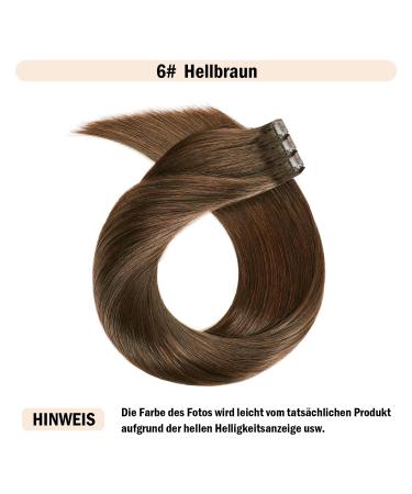 Shop 35cm-55cm Clip In Extensions - 10PCs 120g 100% Remy Real Hair - Light Brown (6#) for Smooth Hair Parts - Buy Online on GoSupps.com