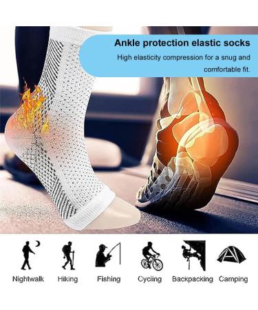 Orthopedic Compression Socks for Men & Women | Plantar Fasciitis Relief Ankle Bandage & Foot Support - 2 Pairs - Buy Online on GoSupps.com
