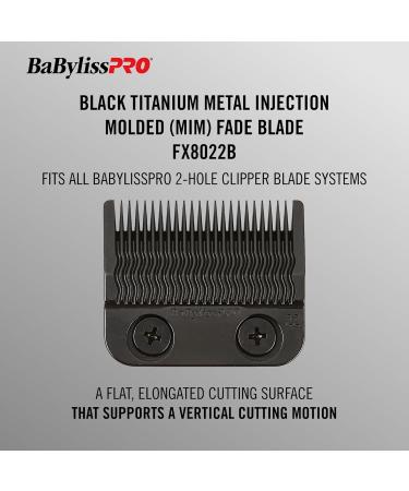 BaBylissPRO Metal Injection Molded Fade Blades - Black Titanium 22 Teeth for Clippers FX829 FX899 FX890 FX870 FX825 FX673 | International Shipping Available - Buy Online on GoSupps.com