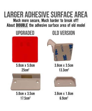 Upgraded Invisible Baby Proofing Cabinet Latch Locks (10 Pack) - No Drilling or Tools Required for Installation  Works with Most Cabinets and Drawers  Works with Countertop Overhangs  Highly Secure - Buy Online on GoSupps.com